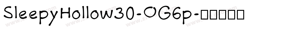 SleepyHollow30-OG6p字体转换