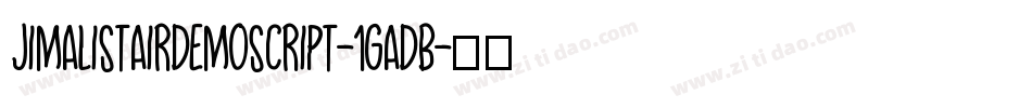 JimAlistairDemoScript-1GadB字体转换