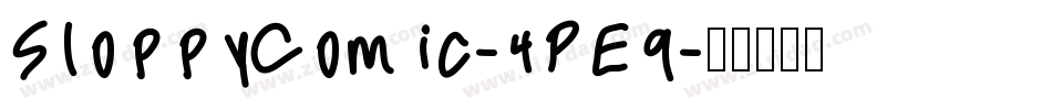 SloppyComic-4PE9字体转换