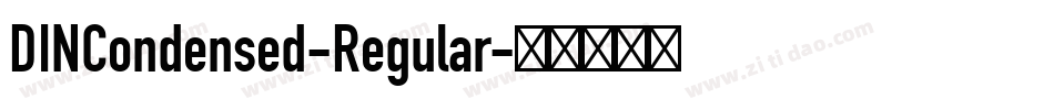 DINCondensed-Regular字体转换