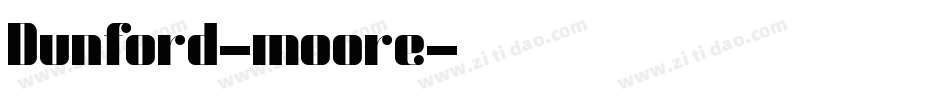Dunford-moore字体转换