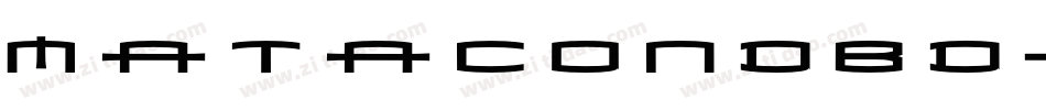 MataCondBd-Bold字体转换