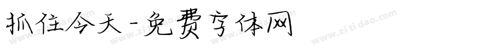 抓住今天字体转换