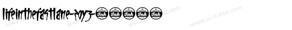 LifeInTheFastLane-zoy3字体转换