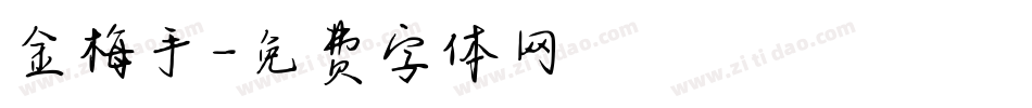 金梅手字体转换