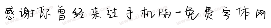 感谢你曾经来过手机版字体转换