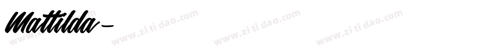 Mattilda字体转换
