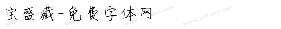 宝盛藏字体转换
