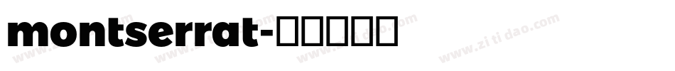 montserrat字体转换