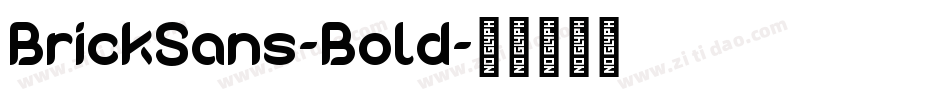 BrickSans-Bold字体转换
