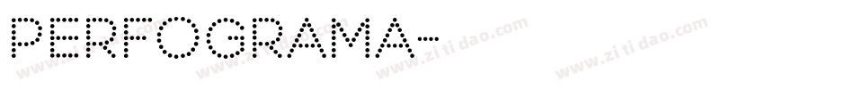 Perfograma字体转换