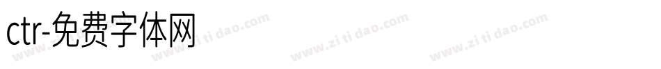ctr字体转换