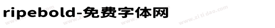 ripebold字体转换