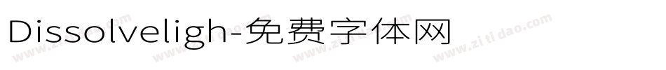 Dissolveligh字体转换