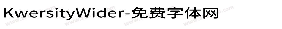 KwersityWider字体转换