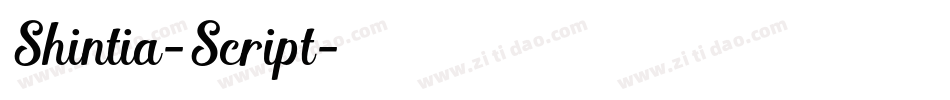 Shintia-Script字体转换