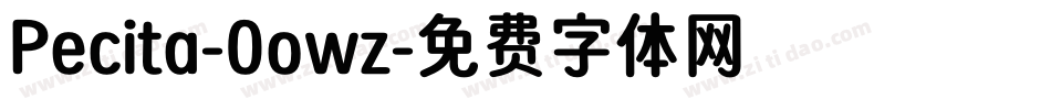 Pecita-0owz字体转换