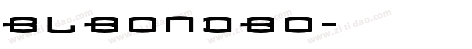 blbondbo字体转换