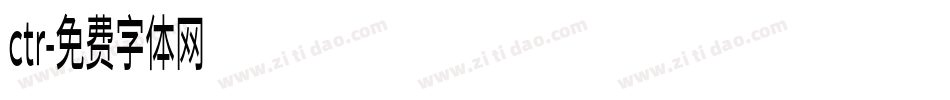 ctr字体转换