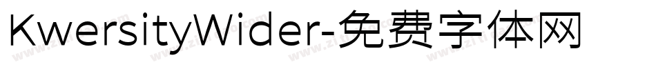 KwersityWider字体转换