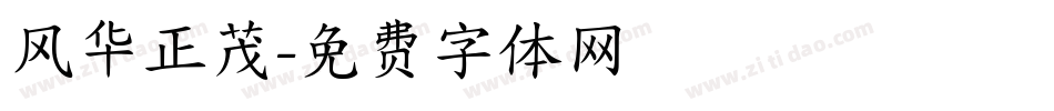 风华正茂字体转换