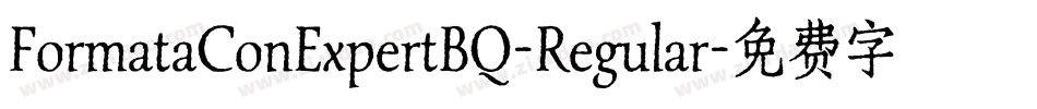 FormataConExpertBQ-Regular字体转换