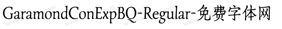 GaramondConExpBQ-Regular字体转换