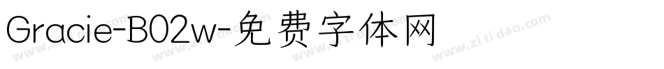 Gracie-B02w字体转换