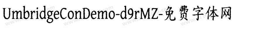 UmbridgeConDemo-d9rMZ字体转换
