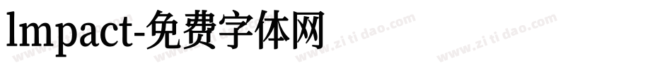 lmpact字体转换