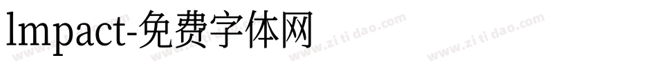 lmpact字体转换