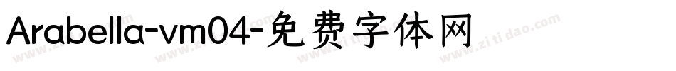 Arabella-vm04字体转换