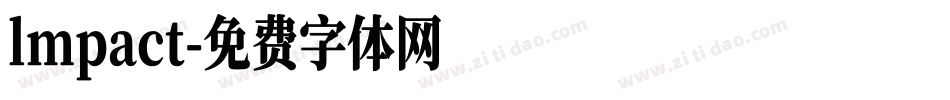 lmpact字体转换