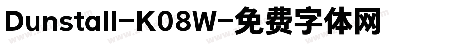 Dunstall-K08W字体转换
