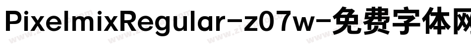 PixelmixRegular-z07w字体转换