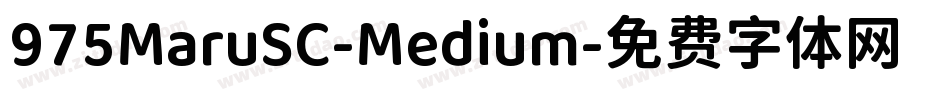 975MaruSC-Medium字体转换
