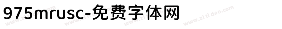 975mrusc字体转换