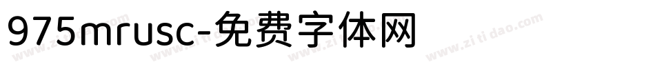 975mrusc字体转换