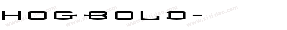 Hogbold字体转换