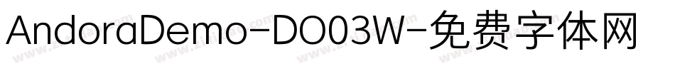 AndoraDemo-DO03W字体转换