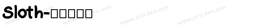 Sloth字体转换