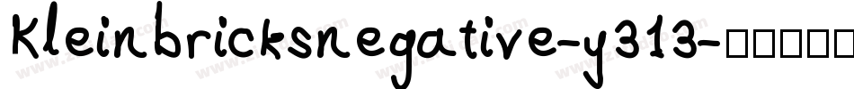 Kleinbricksnegative-y313字体转换