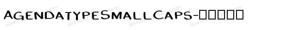 AgendatypeSmallCaps字体转换