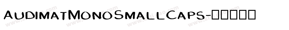 AudimatMonoSmallCaps字体转换