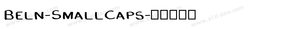 Beln-SmallCaps字体转换