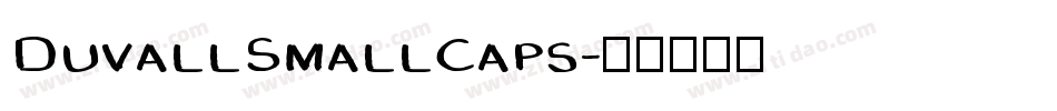 DuvallSmallCaps字体转换
