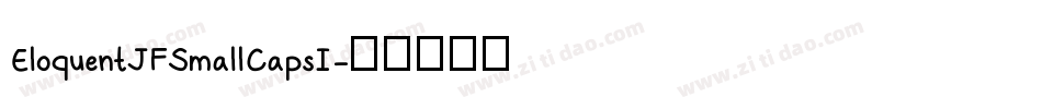 EloquentJFSmallCapsI字体转换