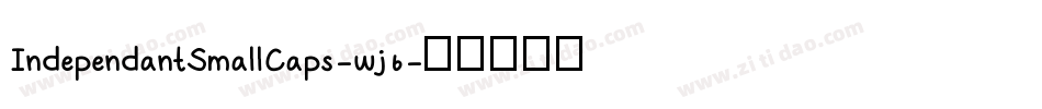 IndependantSmallCaps-wj6字体转换