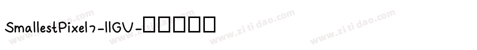 SmallestPixel7-llGV字体转换