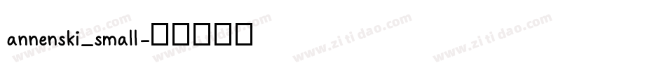 annenski_small字体转换